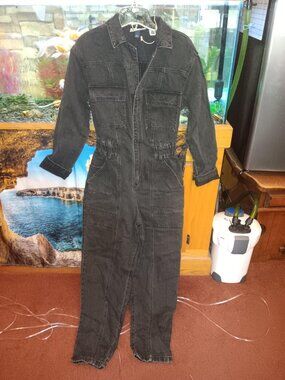 UNIVERSAL THREAD Black Denim Jean Jumpsuit Woman-Child-teen~ NWOT